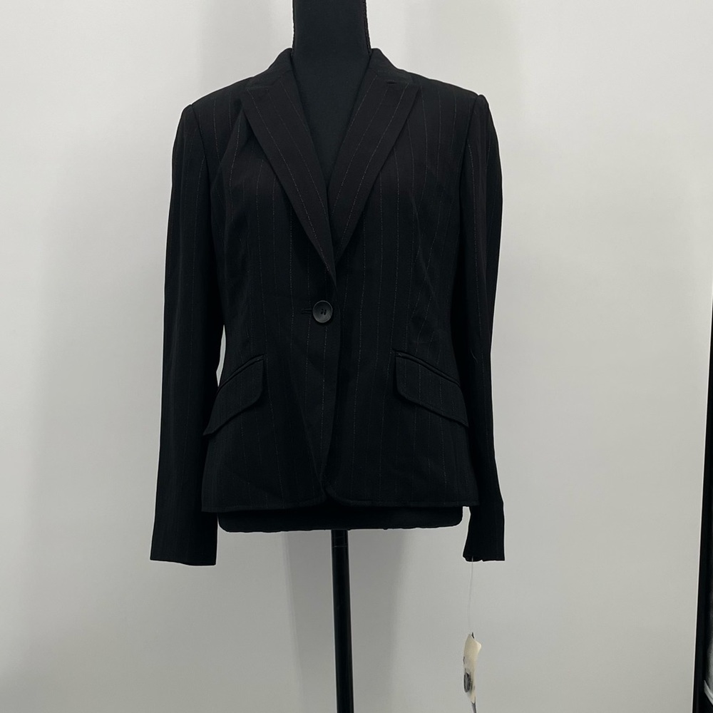 Jones New York Petite Black Blazer Career Office Classic Jacket NWT